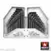 01109a Neiko Allen Wrench Hex Key 30pc Set Metric Sae Standard Short Long Arm Crv Steel 837013011095