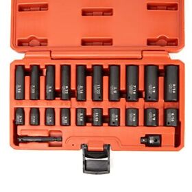 02435a 1/4inch Drive Impact Socket Set 22 Cs P3/16 9/16inch Sae