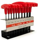 10pct-handleallenset Bastex 10pc Metric T-handle Hex Key Allen Wrench Tool Set