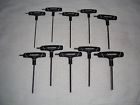 10piece Husky 10 T Handle Socket Cap Allen Hex Key Wrench Set Sae Metric New