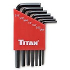 8020904 12727 Titan Sae Hex Key Set Piece 802090127274