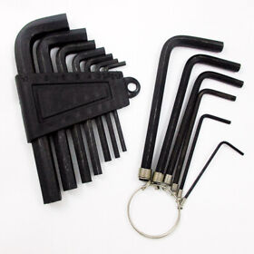 13pc Metric Hex Key Allen Wrench Set Long Short Arm End With Holder Sae Tools