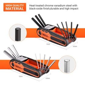 Wds6402 16-piece Folding Hex Key Set Sae Metric For Basic Home Repair And General