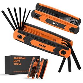 17pc Folding Allen Wrench Set Metric And Standard Sae