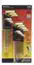 20899 38099 37937 Bondhus Ball End Goldguard Finish Allen Wrench Double Pack Metric Sae 787721610830