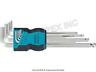 Lg-9h 2105 Hazet Piece Hex Key Nickel Plated With Ball Head And