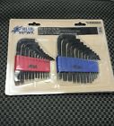 0498869 25 Pc Hex Key Set Blue Hawk Short Arm