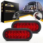 25938772467sjep Partsam Oval Sealed Red Led Stop Turn Tail Brake Lights