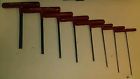 2mm-10mm Blue Point Snap On Hex Wrench Set 8pc Metric T Handle Key Red