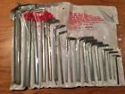 2x772 Dayton Vintage Pc Hex Key Allen Wrench Set Hardened Tempered