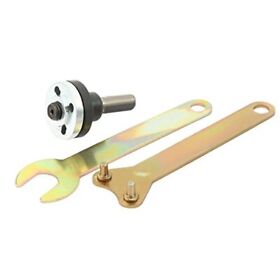 3 In 1 10mm 3/8inchinch Drill Angle Grinder Mandrel Adapter Disk Holder 2 Wrench Set