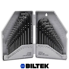 Nptc-hex-3l-m02 30pcs Combo Hex Key Allen Wrench Set Sae Metric Long Short Arm With Storage Case