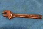 34-606 Armstrong Vintage Black Oxide Finish Adjustable Wrench Usa