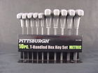 7923638 37862 Pittsburgh Piece Gray Hex Wrench Set Metric Rack 792363378628