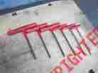 46546 Craftsman Vtg 6-pc Standard Cushion Grip T-handle Hex Key Wrench Set 1 4 7 64