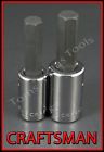 46671 46672 Craftsman Hand Tools 2pc Lot 1 2 Dr Sae Hex Allen Key Bit Ratchet Socket Set