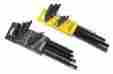 54986 Not Specified Long Arm Sae And Metric Hex Key Set Of 22 Pieces Black Oxide Chamfered New 7452362754986