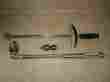 6015-3-proto Proto Adjustable Torque Wrench 1 2 Drive W Adaptors 10-150lb Beam