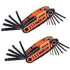 689749209709 Hex Keys Folding Ball End Wrench Set Pack