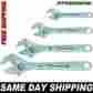 69427 Pittsburgh 4 Pc Adjustable Wrench Set Strong Sided Jaw Design High Quality Workshop Tools 701904024986