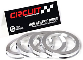 Cp-set-hrn-alu-73.1-56.1 73.1mm Od To 56.1mm Id Silver Aluminum Hub Centric Rings