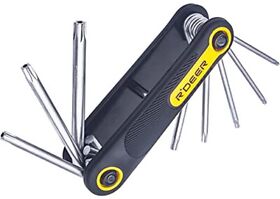 8 In 1 Folding Tamper Proof Torx Key Set Rfootdeer Pocket Portable Tamperresistant