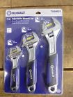 0464624 820909557470 Kobalt 3pc Adjustable Wrench