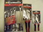 82011 85895 82022 Gearwrench 5pc Sae Ratcheting Wrench Set 2 Slip Joint Pliers