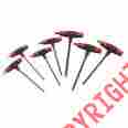 9-46383 0714994463832 Craftsman 7 Pc Standard T-through Handle Ball End Hex Key Set