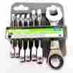 93922 Pittsburgh Stubby Ratcheting Combo Wrench Set Metric 8 10 12 13 15 18mm