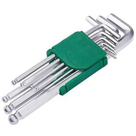 9pcs L Type Double-end Screwdriver Hex Wrench Set Allen Key Hexagon Flat