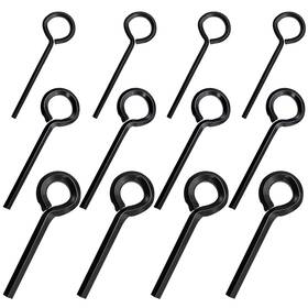 Q-o-046-bk-2 Aienxn 12pcs Black 7/32 Inch 5/32 1/8 Standard Hex Dogging Key With Full Loop Metal