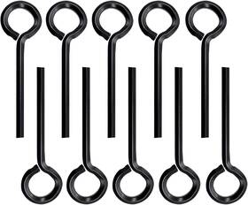 Q-o-046-bk-5  Aienxn Q-o-046-bk-5/32 10pcs Black 5/32 Inch Standard Hex Dogging Key With Full Loop Metal Allen Wrench