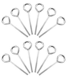 Q-o-046-w-1 Aienxn Q-o-046-w-1/8 12pcs Silver 1/8 Inch Standard Hex Dogging Key With Full Loop Metal Allen Wrench