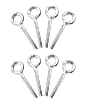Q-o-046-w-7 Aienxn Q-o-046-w-7/32 8pcs Silver 7/32 Inch Standard Hex Dogging Key With Full Loop Metal Allen Wrench