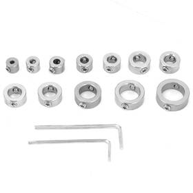 Akozonnuroa1pdm2 Akozon Stop Collar Set 12pcs 3-16mm Stainless Steel Drill Depth Bit