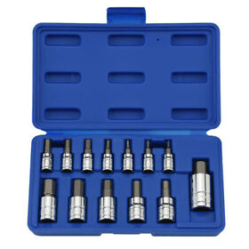 Alan Allen Alen Hex Key Socket Rachet Wrench Set Metric 1/4 3/8 1/2 Drive 13pc