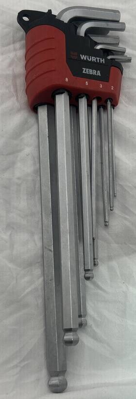 07154050 Allen Wurth Key Set Hexagon Socket Article No
