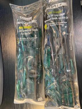 46314 Allen 24pc Regular And Long Hex Screwdriver Set Ball Plus Usa