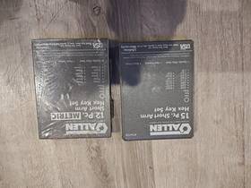 56028-56038 Allen 56028 56038 15 And 12pc Short Arm Hex Key Set In Metal Case Usa Nos