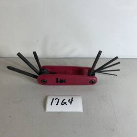 56073 Allen Hk 8 Pc Fold-up Hex Key Set Red Home Repair Tool Diy 17g4
