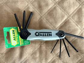 56634g Allen Wrench Set 8 Pieces T8 To T40 Torx Cushion Grip/fold-up Handle