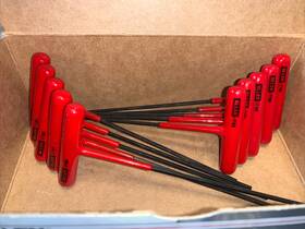 57302 Allen 7/64 Inch Hex Cushion Grip T-handle 6 Arm