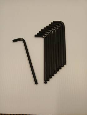58324 Allen 1/4 Ball End Hex L-key 5.5 Inches Long Lot Of 5