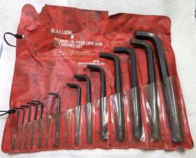 663l Allen 13 Piece Long Arm Hex Wrench Set 5/64 Inch To 3/4 Heavy Duty - Usa