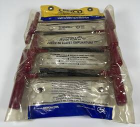 81437 Allen Chesco Tools 8 Piece Metric T Handle Hex Key Set Red