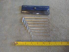 84-2905 Allen Vtg Powr-kraft Hex Wrench 7-piece Set
