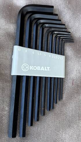 Psl021362 Allen Kobalt Tools 10 Piece Wrench Set Great Condition Barely Used