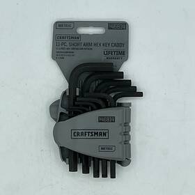 Allied - American Tool Company 099575468148 11pc Short Arm Metric Hex Key Set Color-coded Wrenches In Durable Storage