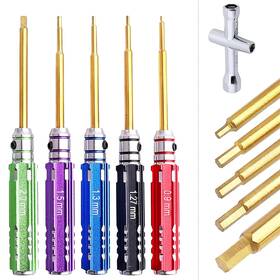 U2a0113 Allinrc Hex Screw Driver Set Titanium Hexagon Screwdriver 0.9mm 1.27mm 1.3mm 1.5mm 2